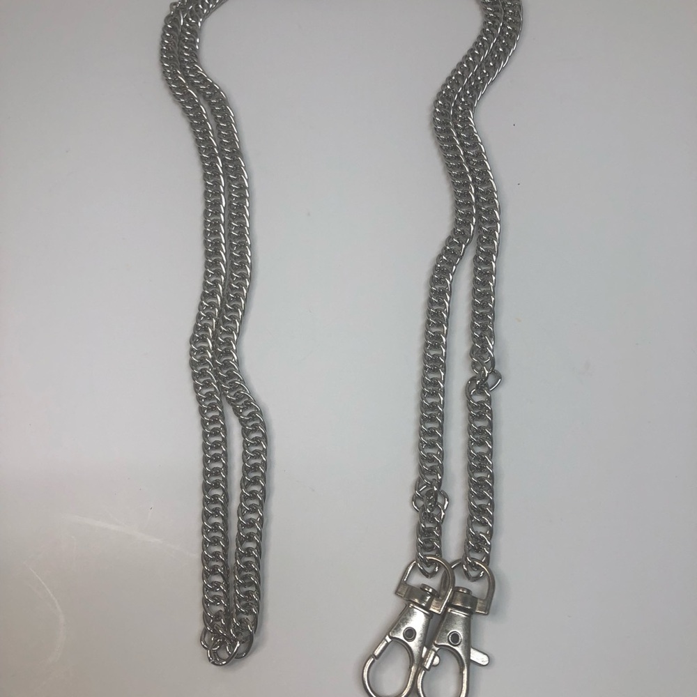 Silver Chain Strap with Lobster Clasps - Silver 47’ - Picture 3 of 4